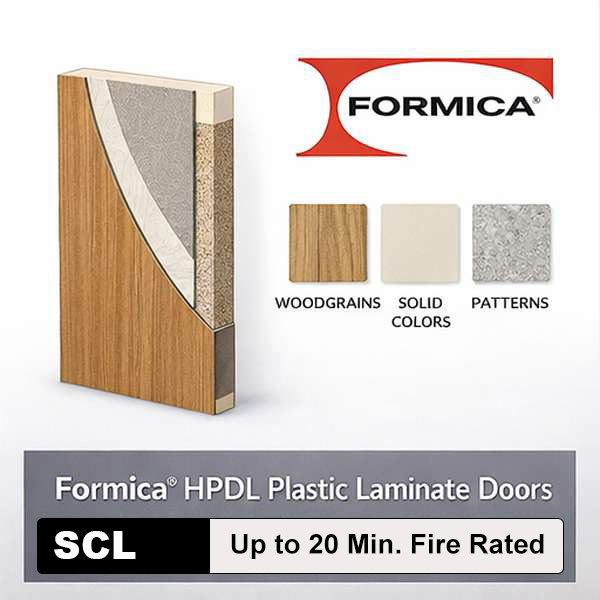 Formica High Pressure Decorative Laminate Commercial Wood Doors with Stave Lumber Core