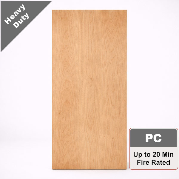 Plain Sliced Cherry Commercial Wood Door with Particleboard Core, Stain Grade