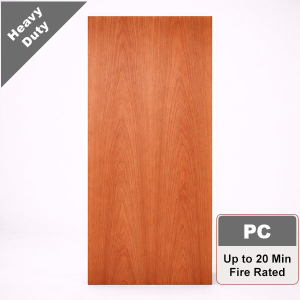 Plain Sliced Mahogany Commercial Wood Door with Particleboard Core, Stain Grade
