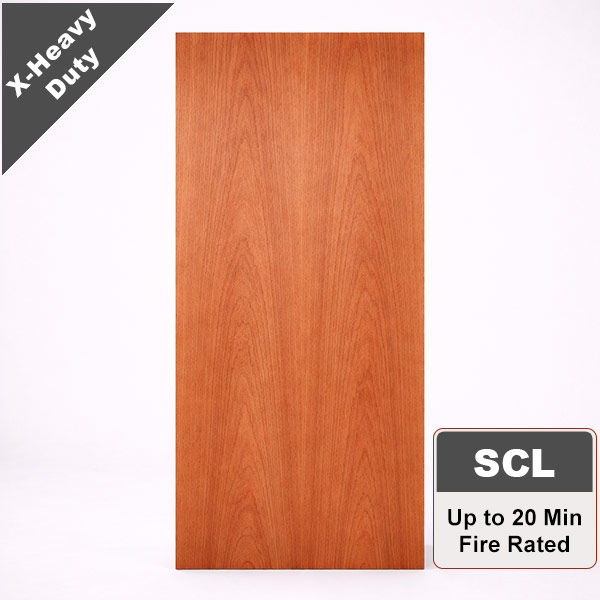 Plain Sliced Mahogany Commercial Wood Door with Structural Composite Lumber Core, Stain Grade