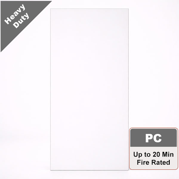 Primed Hardboard Commercial Wood Door with Particleboard Core, Paint Grade