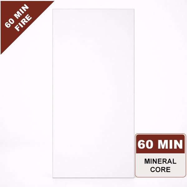 Primed MDO Commercial Wood Door, 60min. Fire Rated Mineral Core, Paint Grade