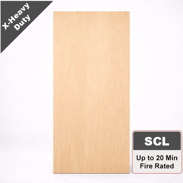 Rotary Natural Birch Architectural Wood Door with Structural Composite Lumber Core, Stain Grade