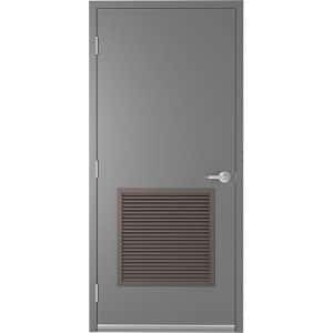 Steel Door with 24 x 24 Fire Rated Louver